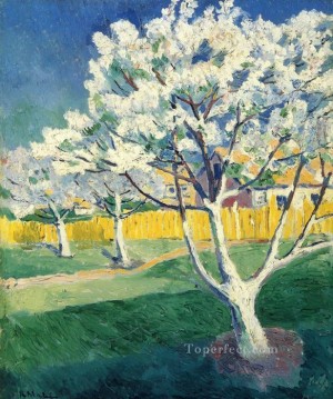 カジミール・マレーヴィチ Painting - 花が咲いたリンゴの木 カジミール・マレーヴィチ